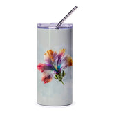 Floral Tumbler, Hibiscus Flower Cup, Colorful Drinkware, Gift Idea, Unique Tumbler, Flower Design, Modern Tumbler, Artistic Tumbler - Tawshia